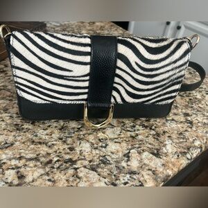 Black and White Zebra Print Women's Bag